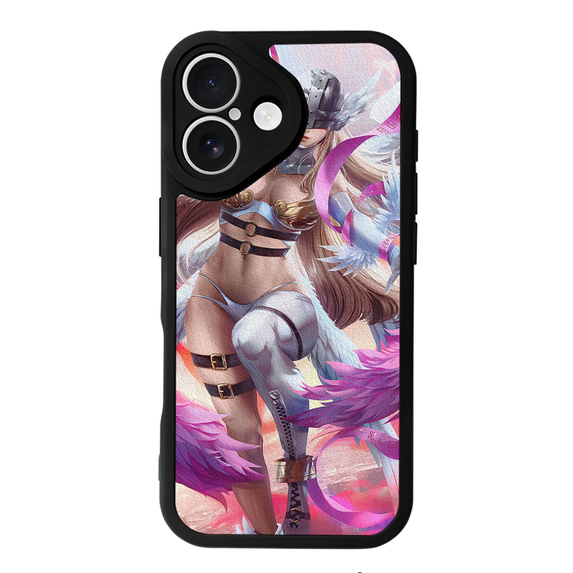 （画像用） Digimon デジタルモンスター/デジモン 【iPhone 16シリーズ対応】シリコンスマホケース（レザー調） 材質：シリコン